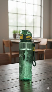Sports Water Bottle with Straw | BPA Free Leakproof Bottle | Gym, Office & Travel Use