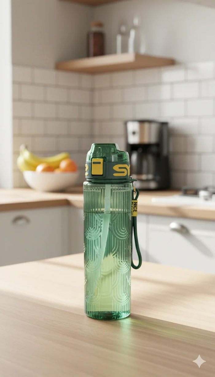 BPA free sports water bottle with straw – KT Nest