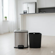 Hydraulic Stainless Steel Pedal Dustbin