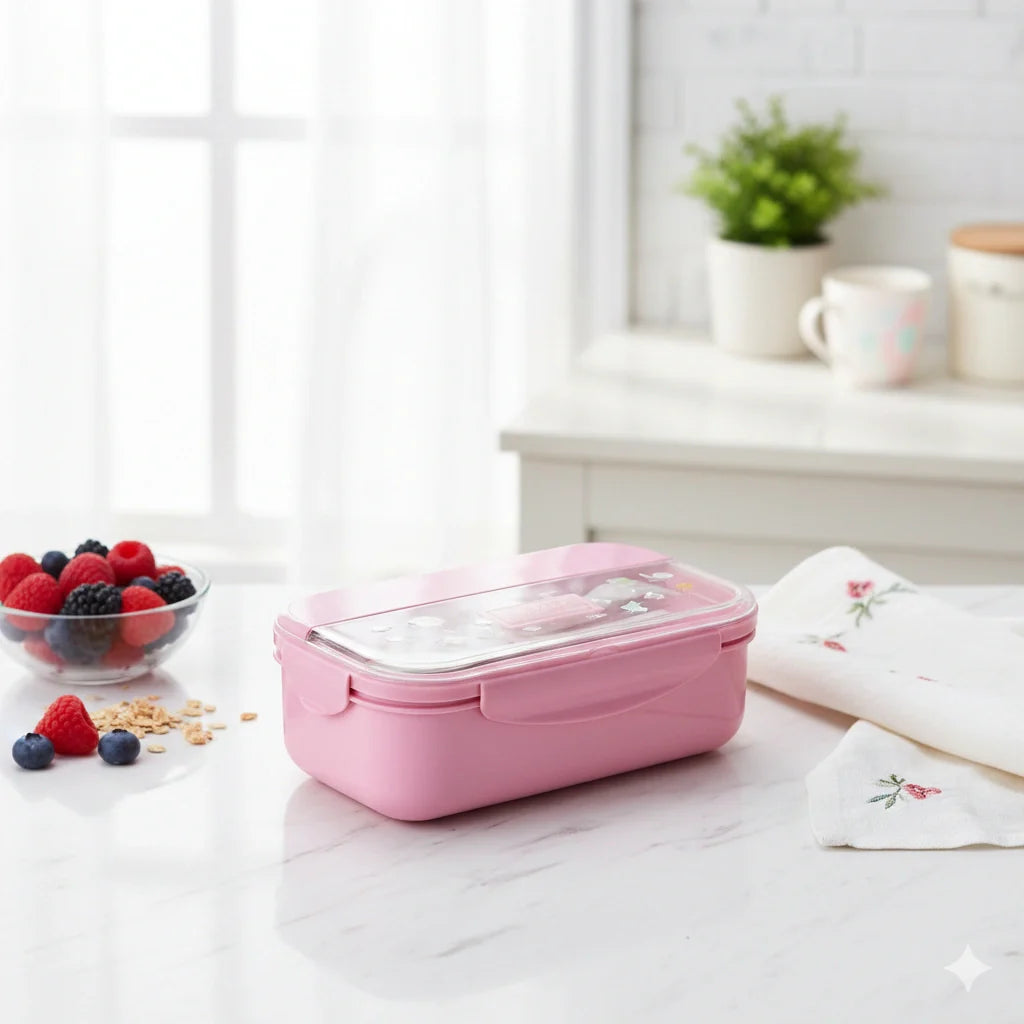 Leakproof plastic lunch box with divider – KT Bazar
