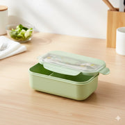 Leakproof plastic lunch box with divider – KT Bazar