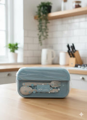 Leakproof plastic lunch box with divider – KT Bazar