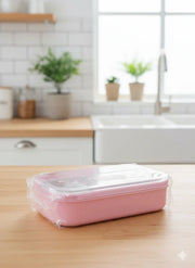 Leakproof plastic lunch box with divider – KT Bazar