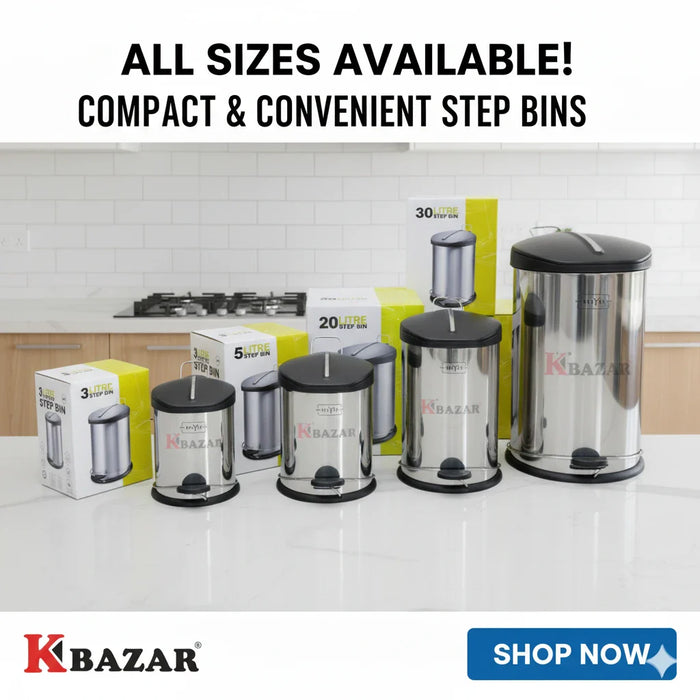 Steel step bin 3L to 30L – KT Nest
