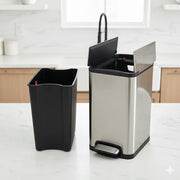 Soft-close stainless steel hydraulic dustbin 20L and 30L – KT Nest