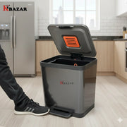 Hydraulic Stainless Steel Dustbin – 6L to 35L