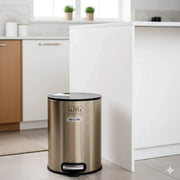 Round stainless steel dustbin 5L and 8L – KT Nest