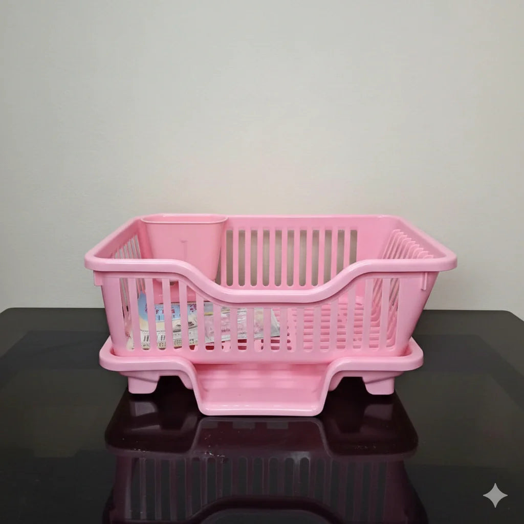 3 in 1 Sink Set Dish Rack Drainer with Tray