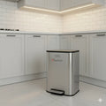 Stainless steel D shape hydraulic dustbin – KT Bazar