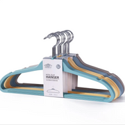 Adult Non-Slip Velvet Clothes Hangers – 360° Rotating Hook Space-Saving Hangers for Coats, Shirts & Dresses