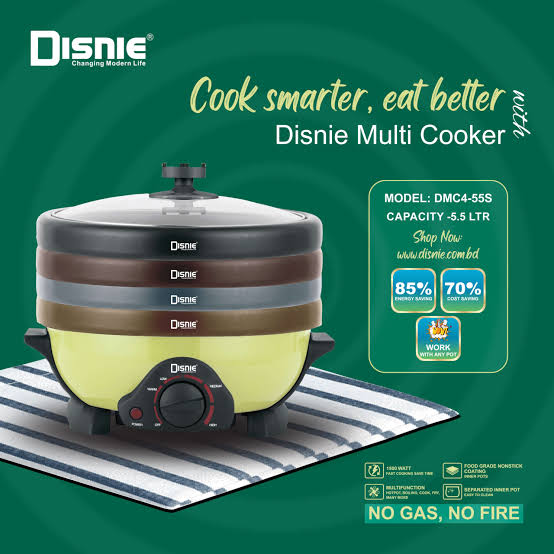 Disnie Electric Multi Curry & Rice Cooker 5.5L