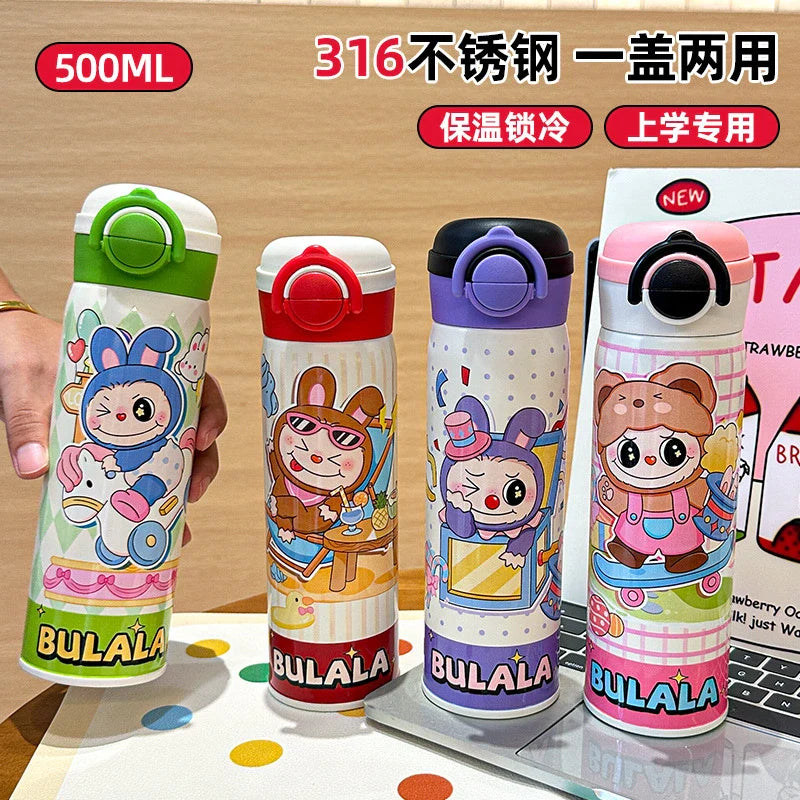 Kids Dual-Drink 316 Stainless Steel Insulated Bottle
