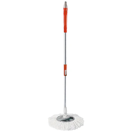 Spin mop handle with steel plate replacement stick – KT Bazar