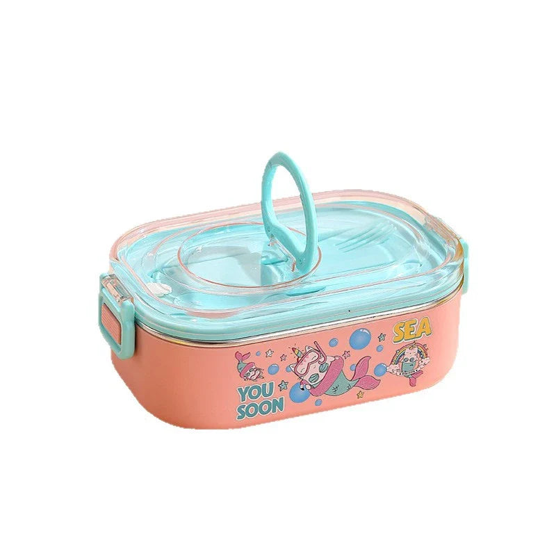 Kids stainless steel cartoon lunch box – KT Bazar