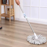 Spin mop handle with steel plate replacement stick – KT Bazar