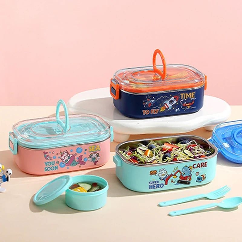 Kids 1000ml stainless steel lunch box – KT Nest