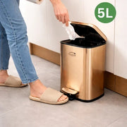 Guard square stainless steel pedal bin – KT Bazar