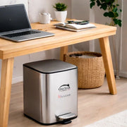 Guard square stainless steel pedal bin – KT Bazar
