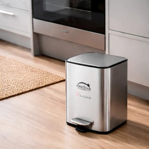 Guard Square Stainless Steel Pedal Bin 3, 5 Litre