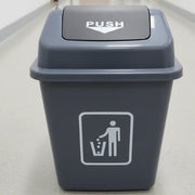 Push Lid Dustbin – Plastic Garbage Bin for Kitchen, Bathroom & Office | 2 Sizes Available