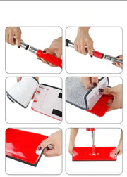 360 degree rotating microfiber flat mop – KT Nest
