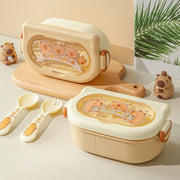 Kids cartoon lunch box with spoon – KT Nest