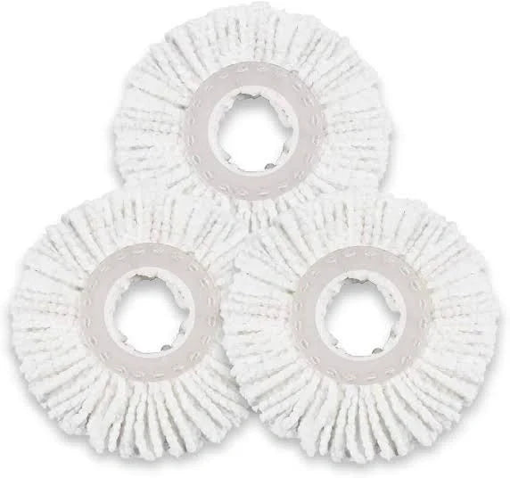 Microfiber Round Mop Head Refill | Super Absorbent Spin Mop Replacement Head