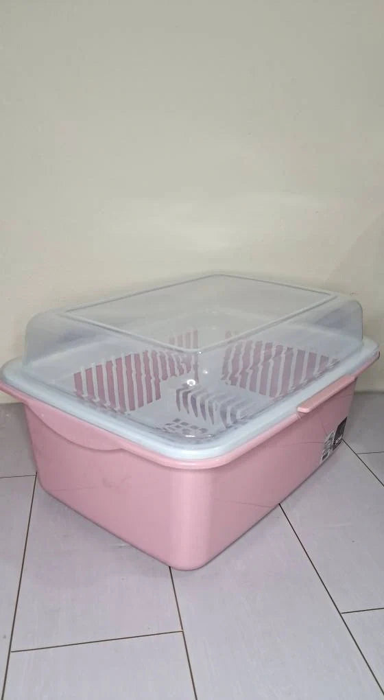 Large covered dish drying rack and kitchen storage box – KT Bazar