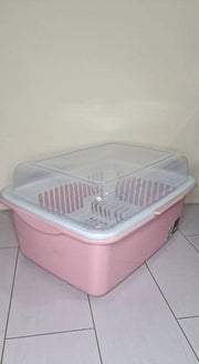 Large covered dish drying rack and kitchen storage box – KT Bazar