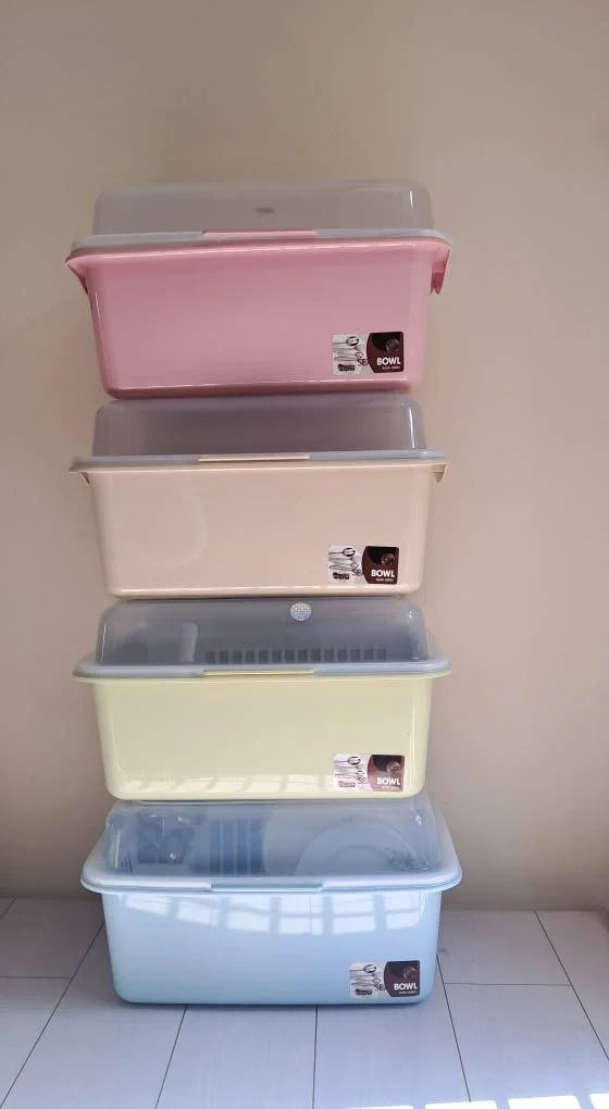 Large covered dish drying rack and storage box – KT Nest