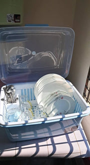 Large covered dish drying rack and kitchen storage box – KT Bazar