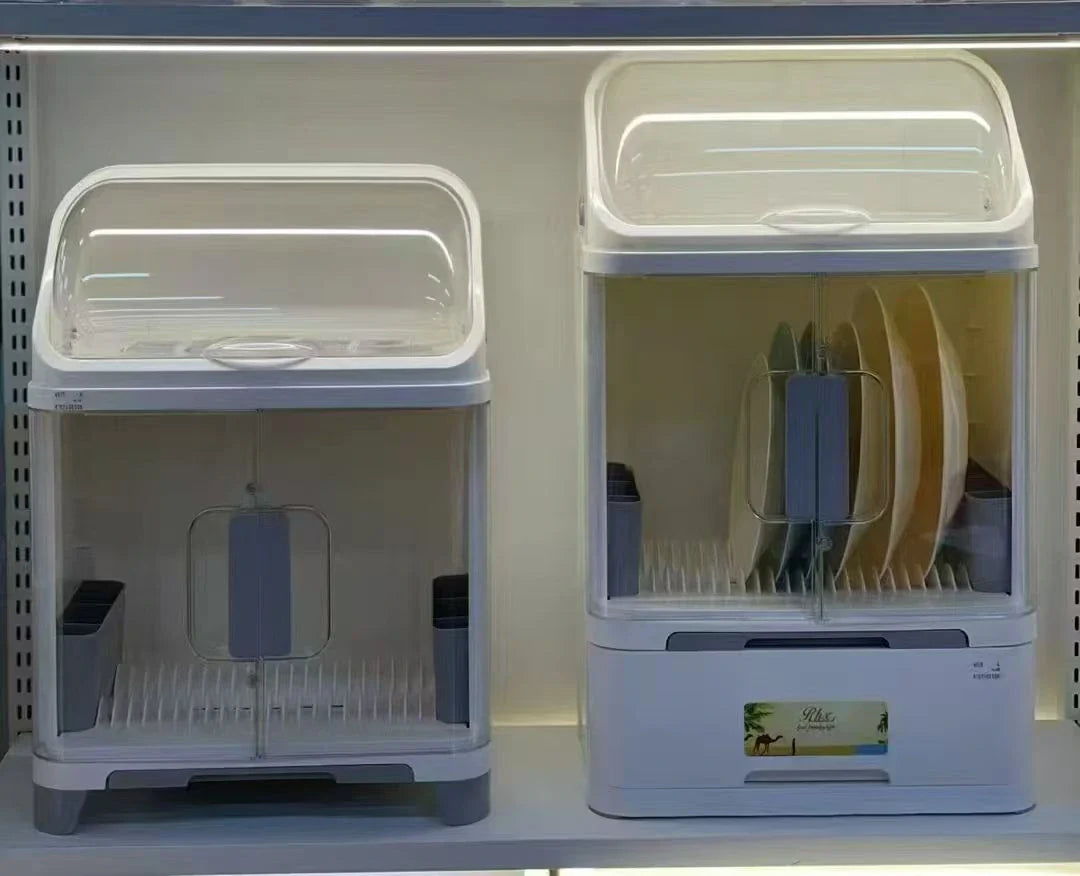 Two layer covered dish storage rack – KT Nest
