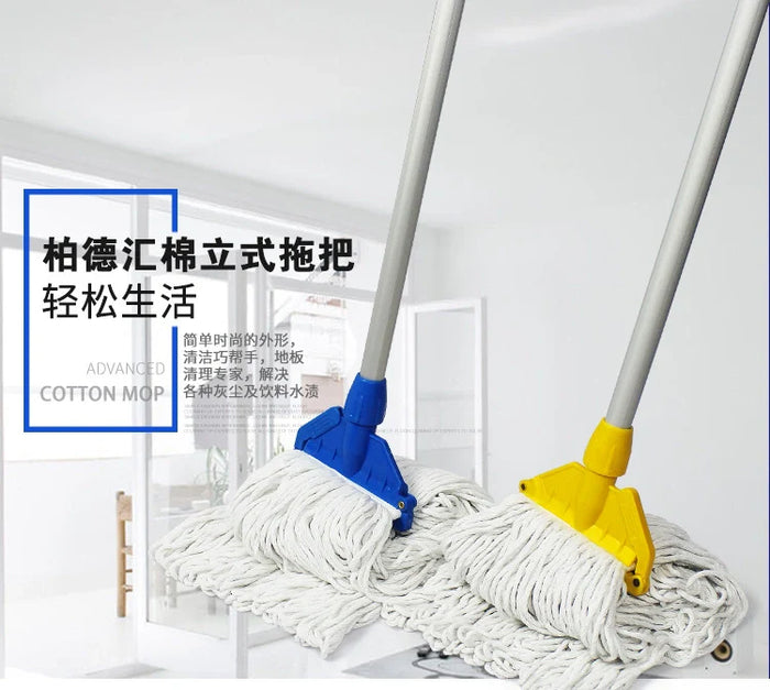 Cotton floor mop with stainless steel handle – KT Nest