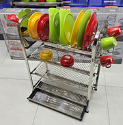 SKB stainless steel dish drying rack 3 or 4 tier – KT Bazar