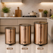 Stainless Steel Pedal Bin Round