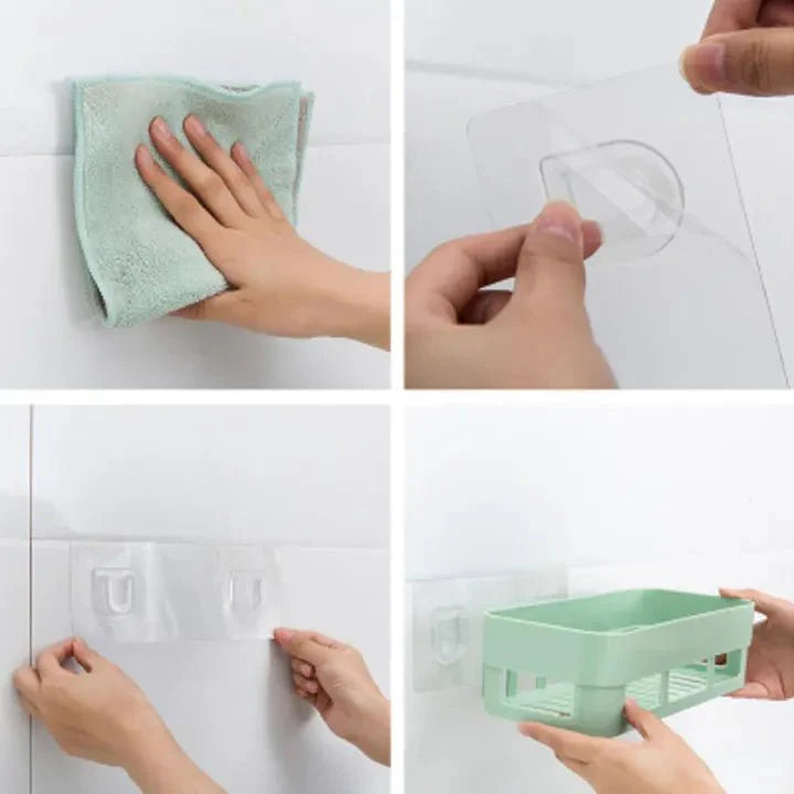 Adhesive bathroom corner shelf organizer – KT Nest