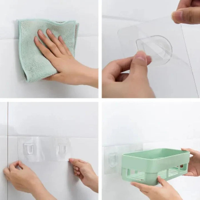 Adhesive bathroom corner shelf organizer – KT Nest