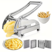 Stainless Steel Vegetable & French Fry Cutter – Potato Slicer, Onion Chopper & Multi-Purpose Food Chopper