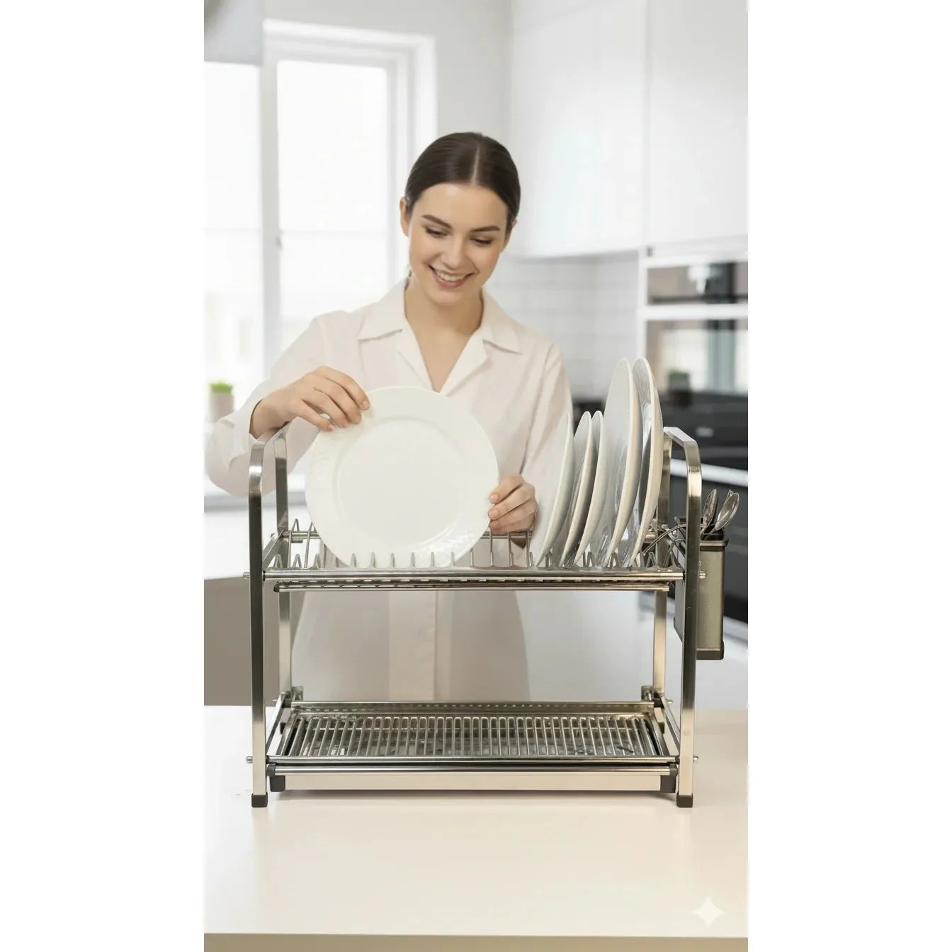 Binca 2 - Tier Dish Drying Rack - KT Bazar BD Shop
