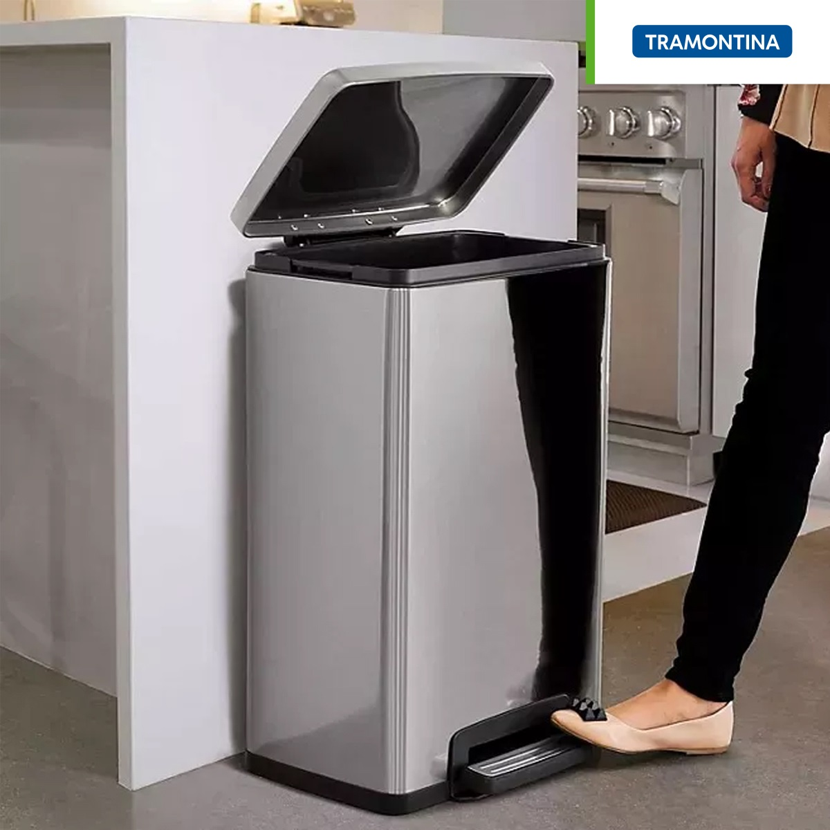 Hydraulic stainless steel dustbin 6L to 35L – KT Nest