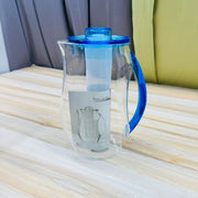 2 Liter Acrylic Fiber Water Jug with Ice Tube – Premium Clear Juice & Water Pitcher