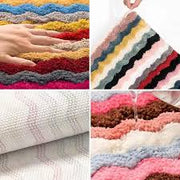 Multicolor Soft Floor Mat Fluffy Rug for Bedroom, Kids Room & Home Floor Cushion 60*40 centimetre