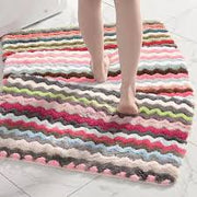 Multicolor Soft Floor Mat Fluffy Rug for Bedroom, Kids Room & Home Floor Cushion 60*40 centimetre