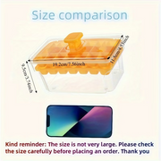 40-Grid Double-Layer Press Ice Cube Tray – Large Capacity Ice Maker Box with Lid & Ice Spoon
