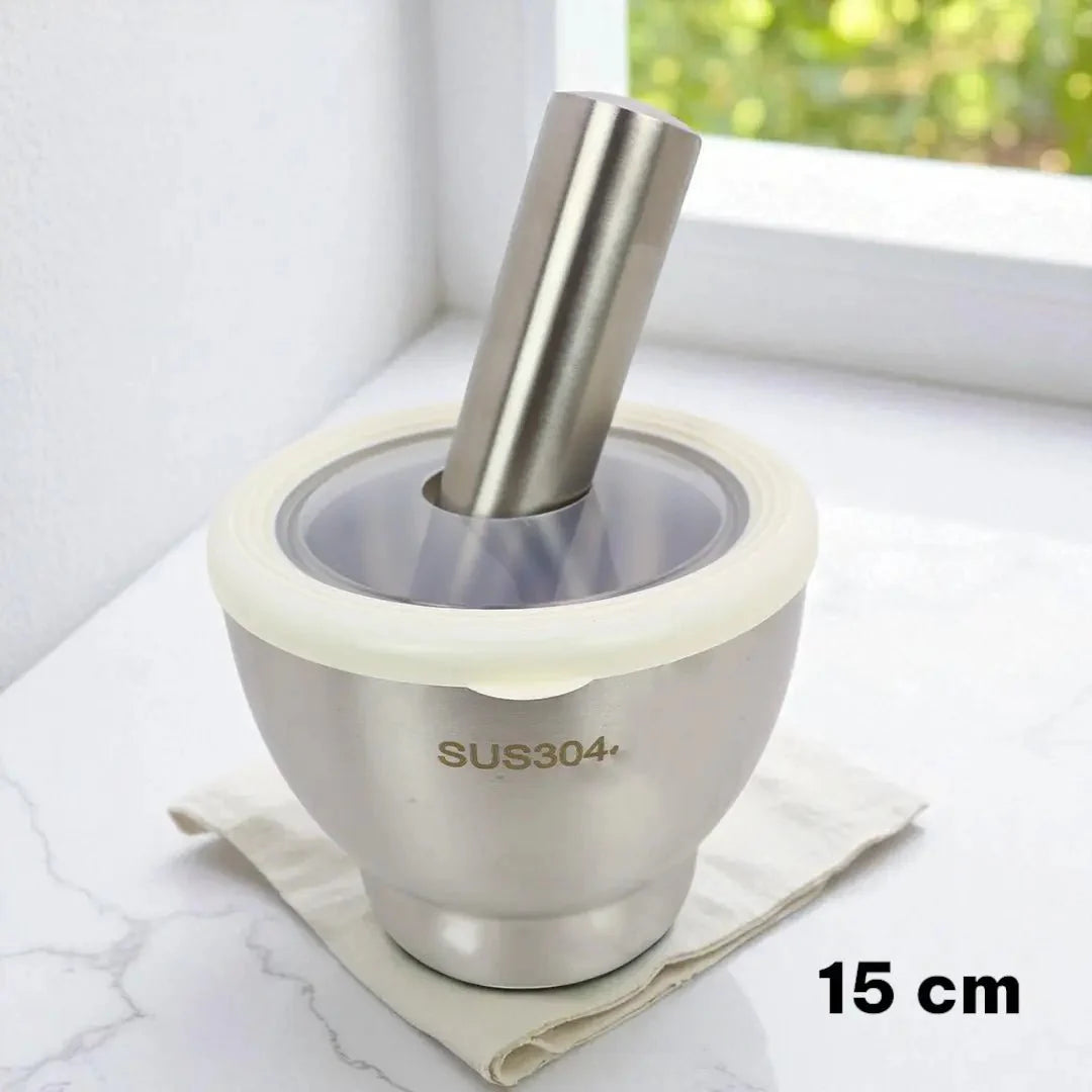Haman Dista, Mosla Bata, Mortar Pestle Stainless Steel - KT Bazar BD Shop