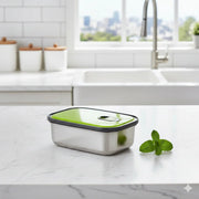Homio Rectangular Stainless Steel Lunch Box - KT Bazar BD Shop
