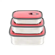 Homio Rectangular Stainless Steel Lunch Box - KT Bazar BD Shop