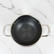 Honeycomb Design Stainless Steel Karai with Lid - KT Bazar BD Shop