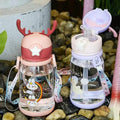 Kids BPA - Free Water Bottle 400ml – Flip Top & Straw Design - KT Bazar BD Shop