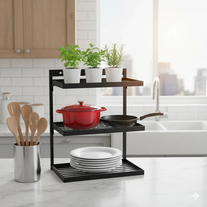 Multi-layer iron storage rack three and four layer – KT Nest